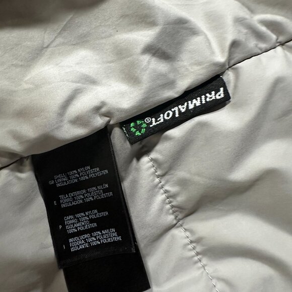 A270 The North Face Primaloft Insulated Jacket Coat womens size XS Red - Picture 6 of 12